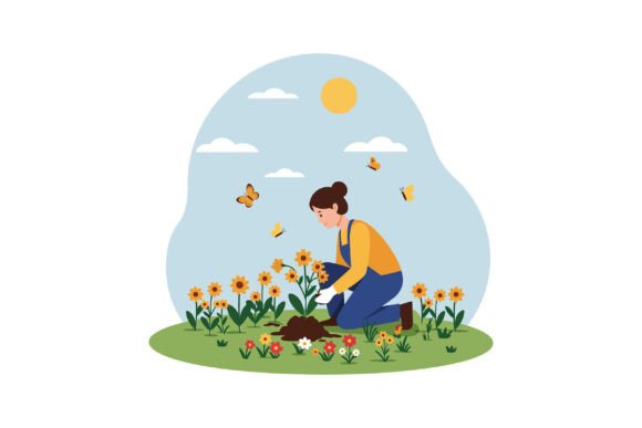 A Woman Gardening Among Vibrant Flowers: A Designer's Review