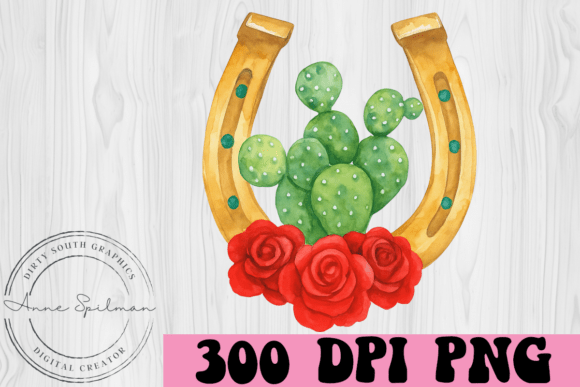 Cactus Horseshoe Roses: Premium Graphics & Illustrations