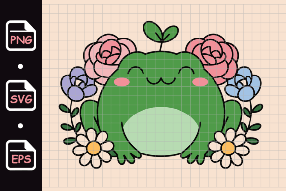Cute Happy Frog Graphics: Illustrations for Branding