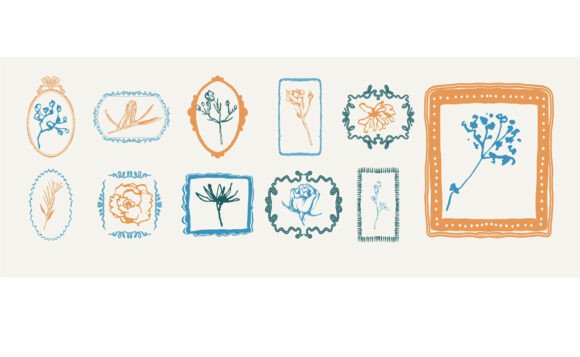 Flowers Stamps: Premium Graphics and Illustrations