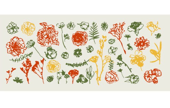 Flowers Whimsical: Graphics and Illustrations for Crafters