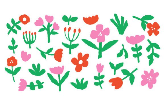 Hand-Drawn Doodle Flowers: Graphics & Illustrations