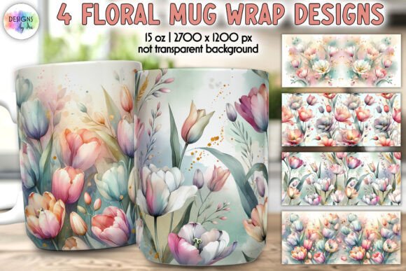 Review: Tulips Flowers Mug Wrap for Spring Embroidery