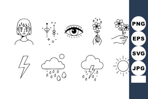 Review: Woman Eye Flowers Hands Lightning Rain S for Embroidery