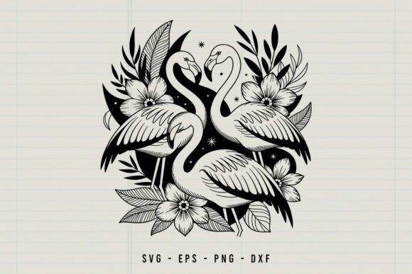 Tropical Flamingo Line Art: A Designer's Review
