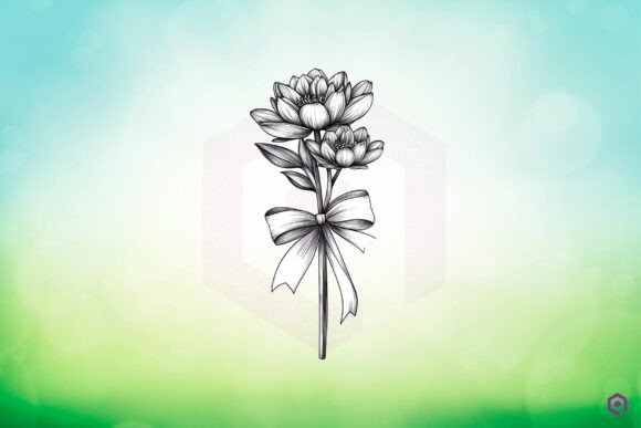 Water Lily Flowers Birthday Month Graphics & Illustrations Review